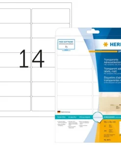 350 HERMA Adressetiketten 8671 transparent