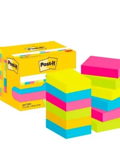 Haftnotizen farbsortiert, Post-it® Energetic Collection, versch. Größen